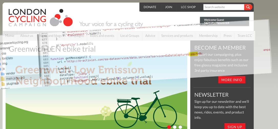 Exposed authentication tokens of London Cycling Campaign